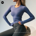 Athletic Apparel Workout Tops Fitness Running Sport T-Shirts Training Sportswear Women Yoga Shirts Long Sleeve